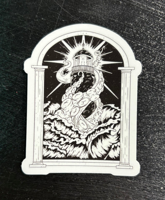 Kraken Lighthouse - Sticker