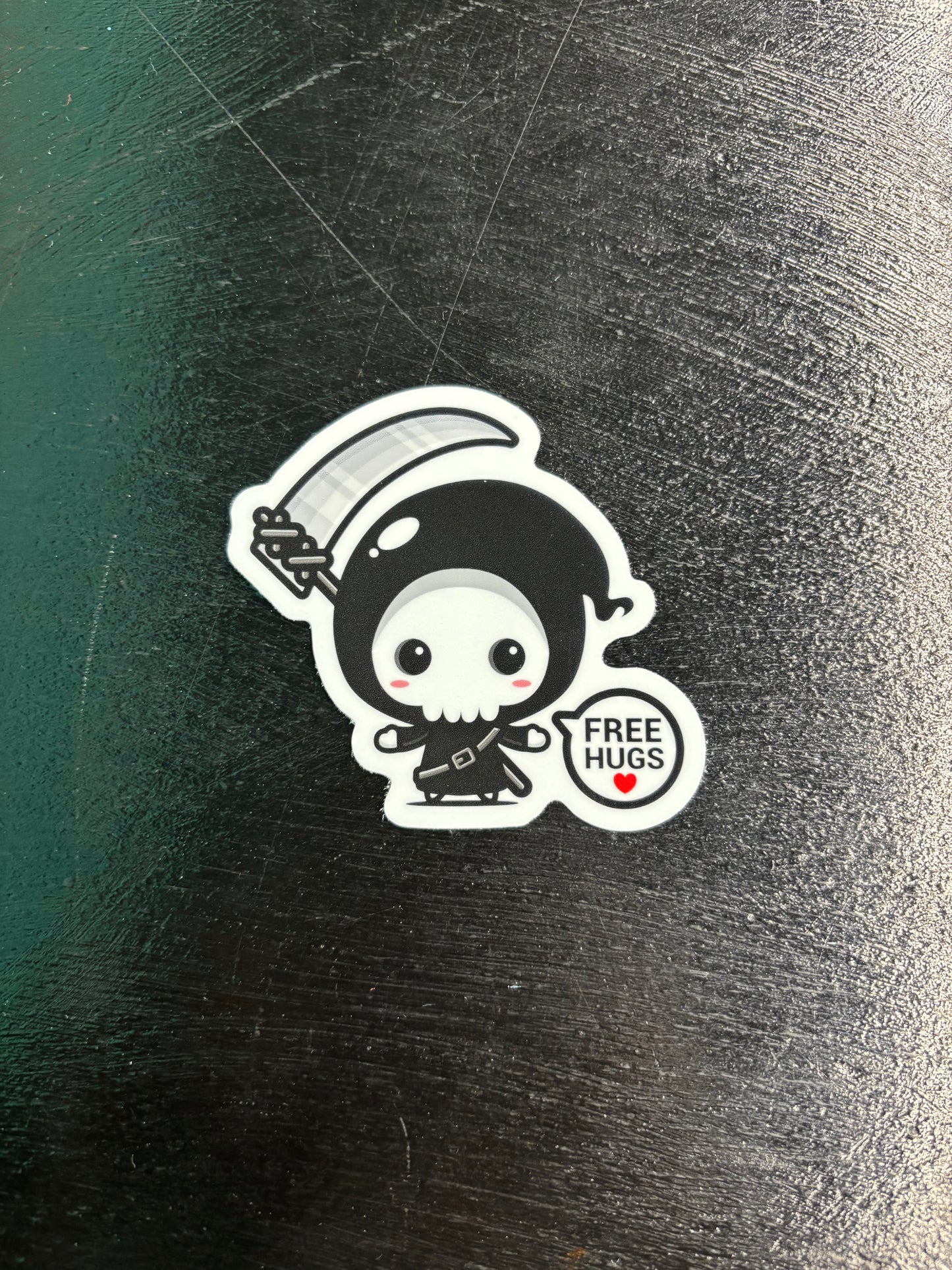 Free Hugs Grim Reaper - Sticker