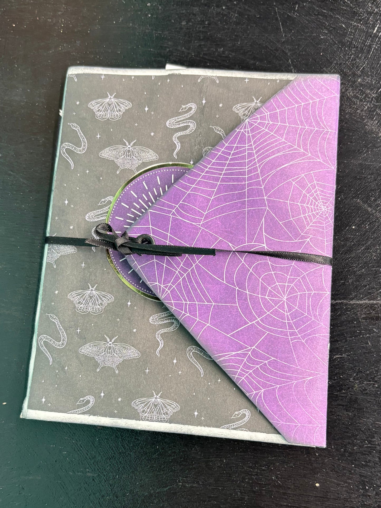 Moon Moths and Webs Small - Travel Journal