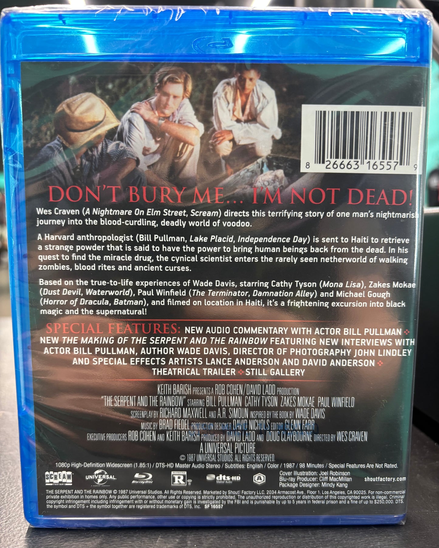 The Serpent and the Rainbow (1988) - Blu-ray - new