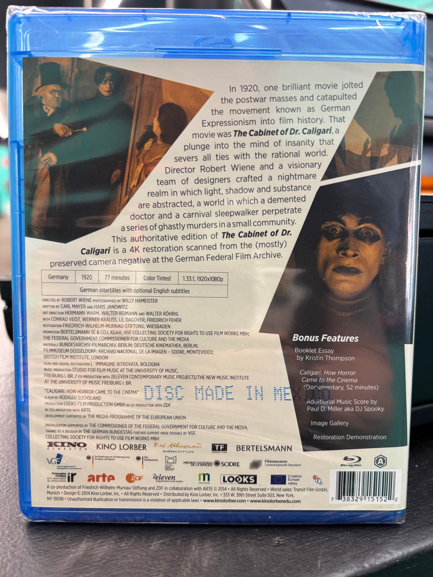 The Cabinet of Dr. Caligari (1920) - Blu-ray - new