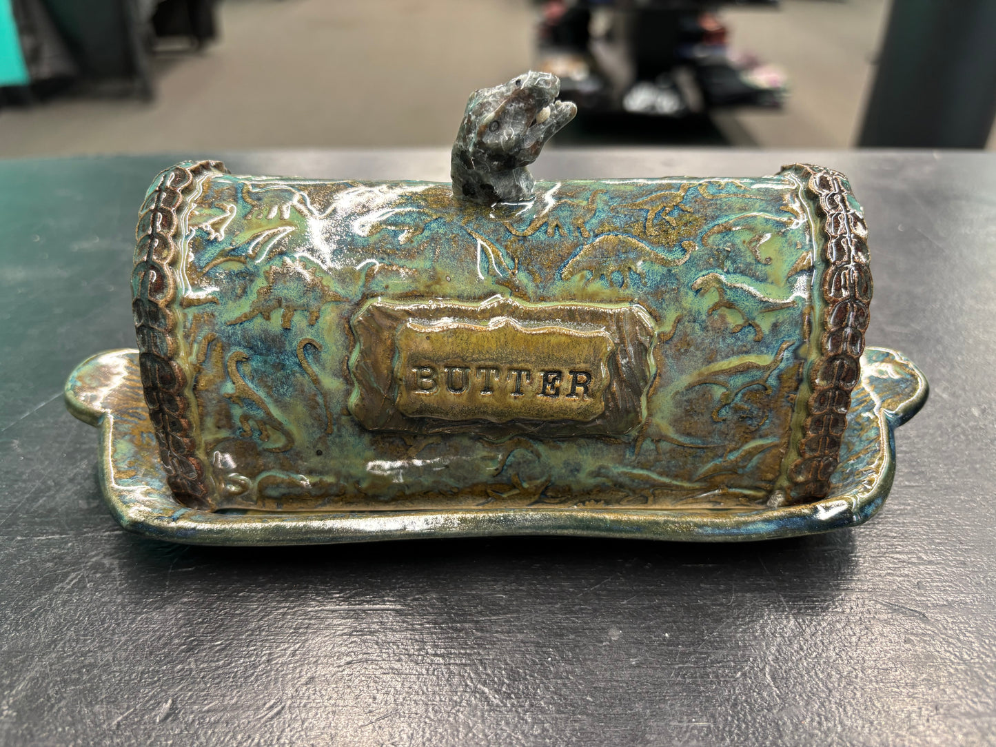 Dinosaur - Ceramic Butter Dish