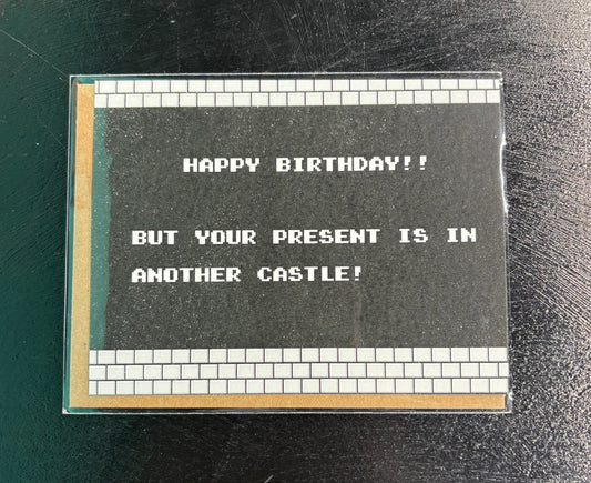 Mario Castle - Birthday Card