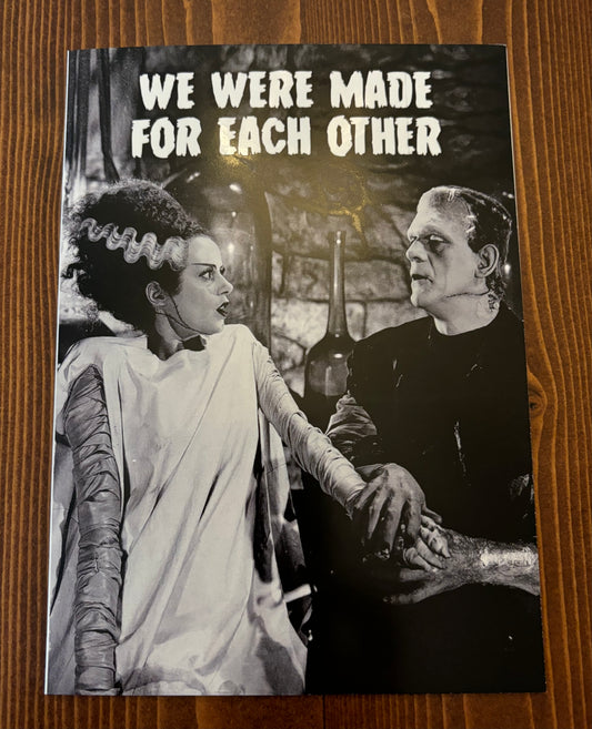Frankenstein and Bride Card