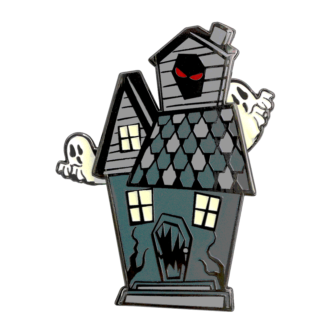 Haunted House Moving Ghost - Pin