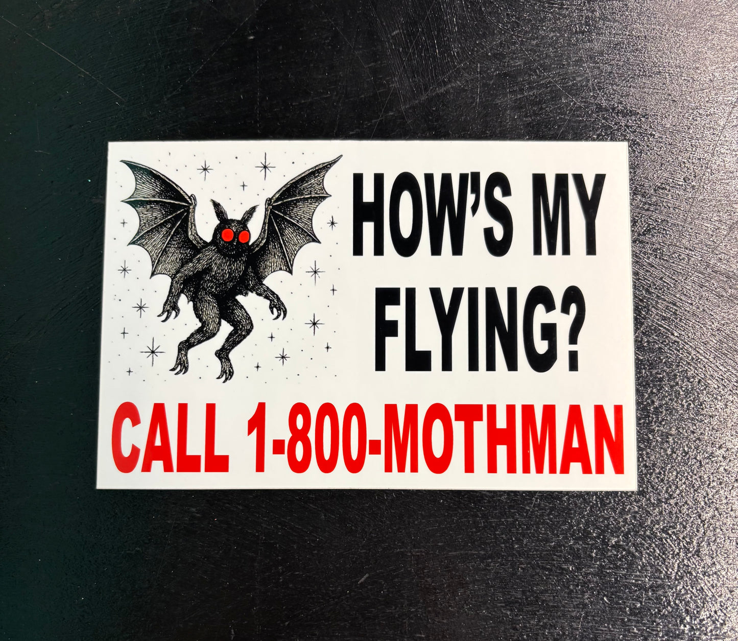 My Flying Mothman - Bumper Sticker