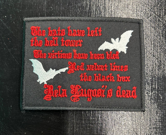 Bela Lugosi's Dead - patch