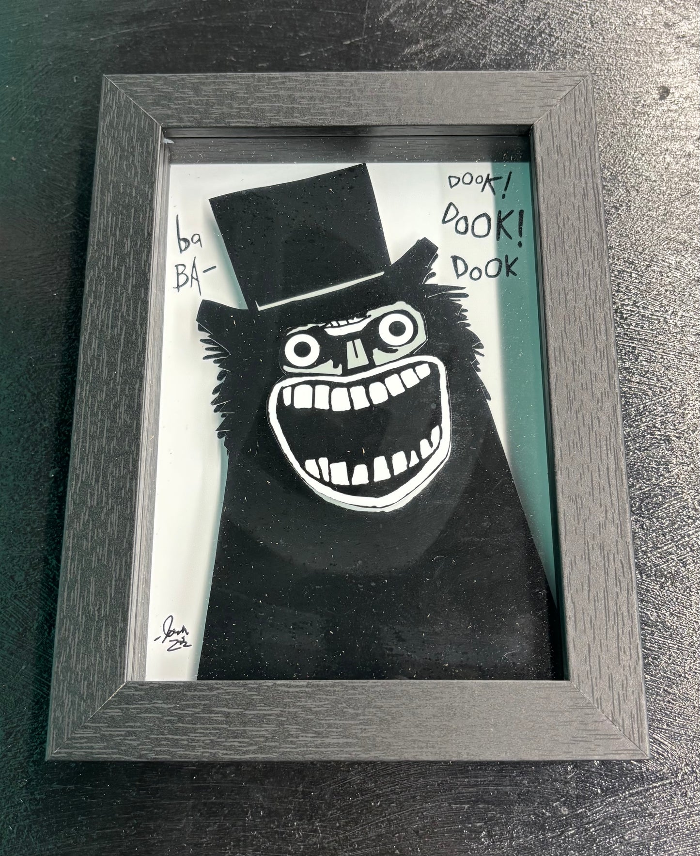 Babadook - shadowbox art