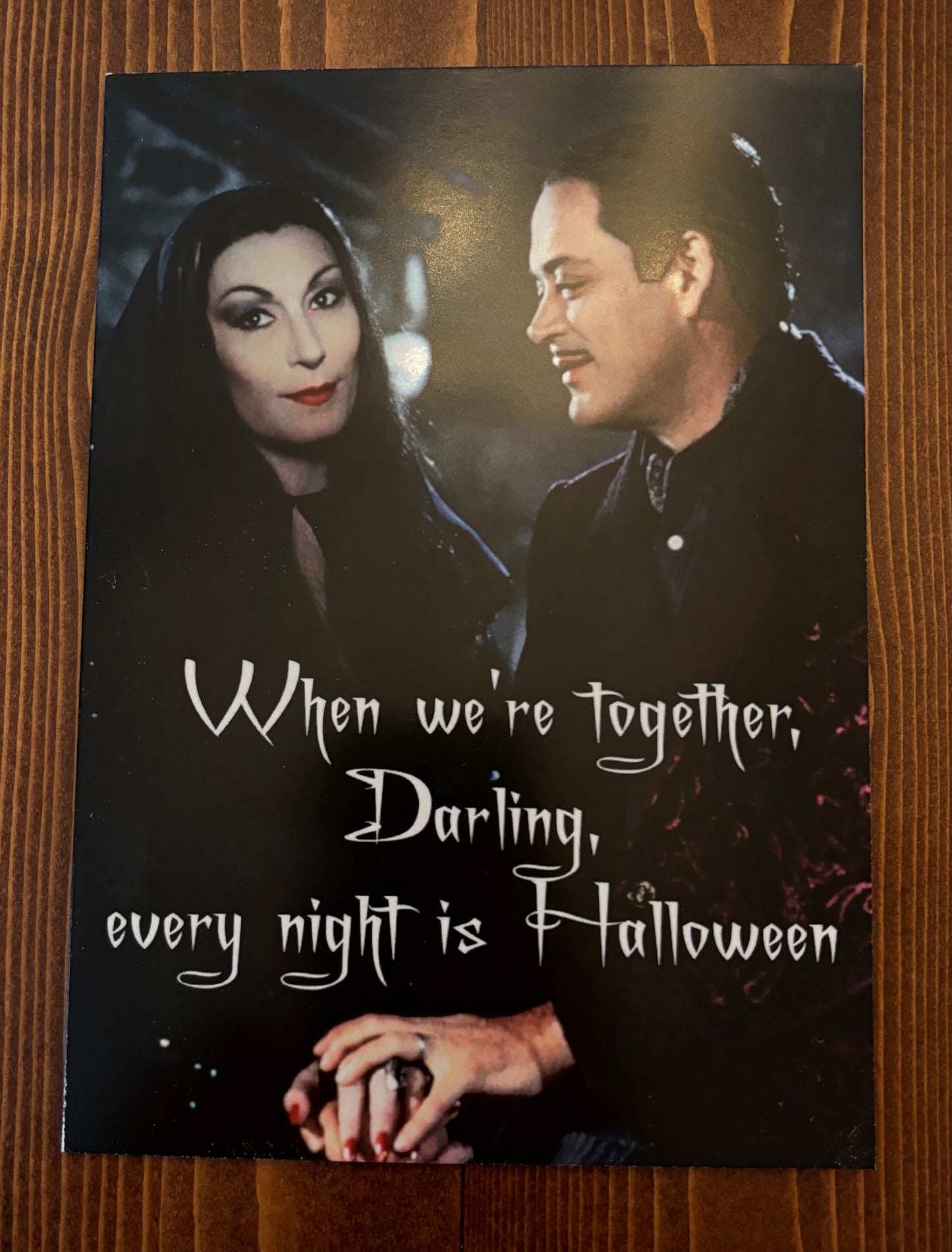 Gomez and Morticia Addams Card