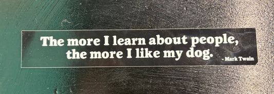 The more I learn... - sticker