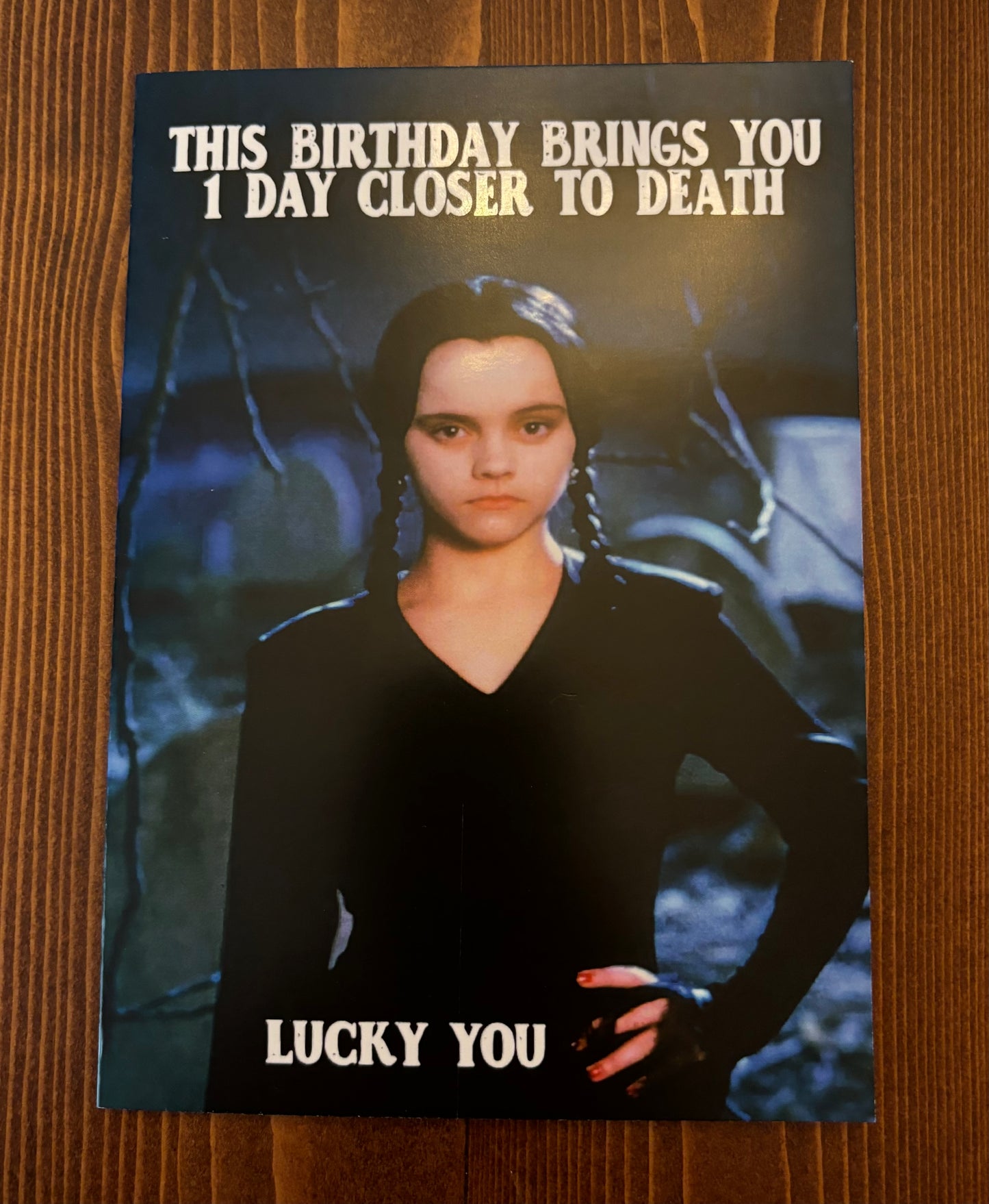 Wednesday Addams Birthday Card