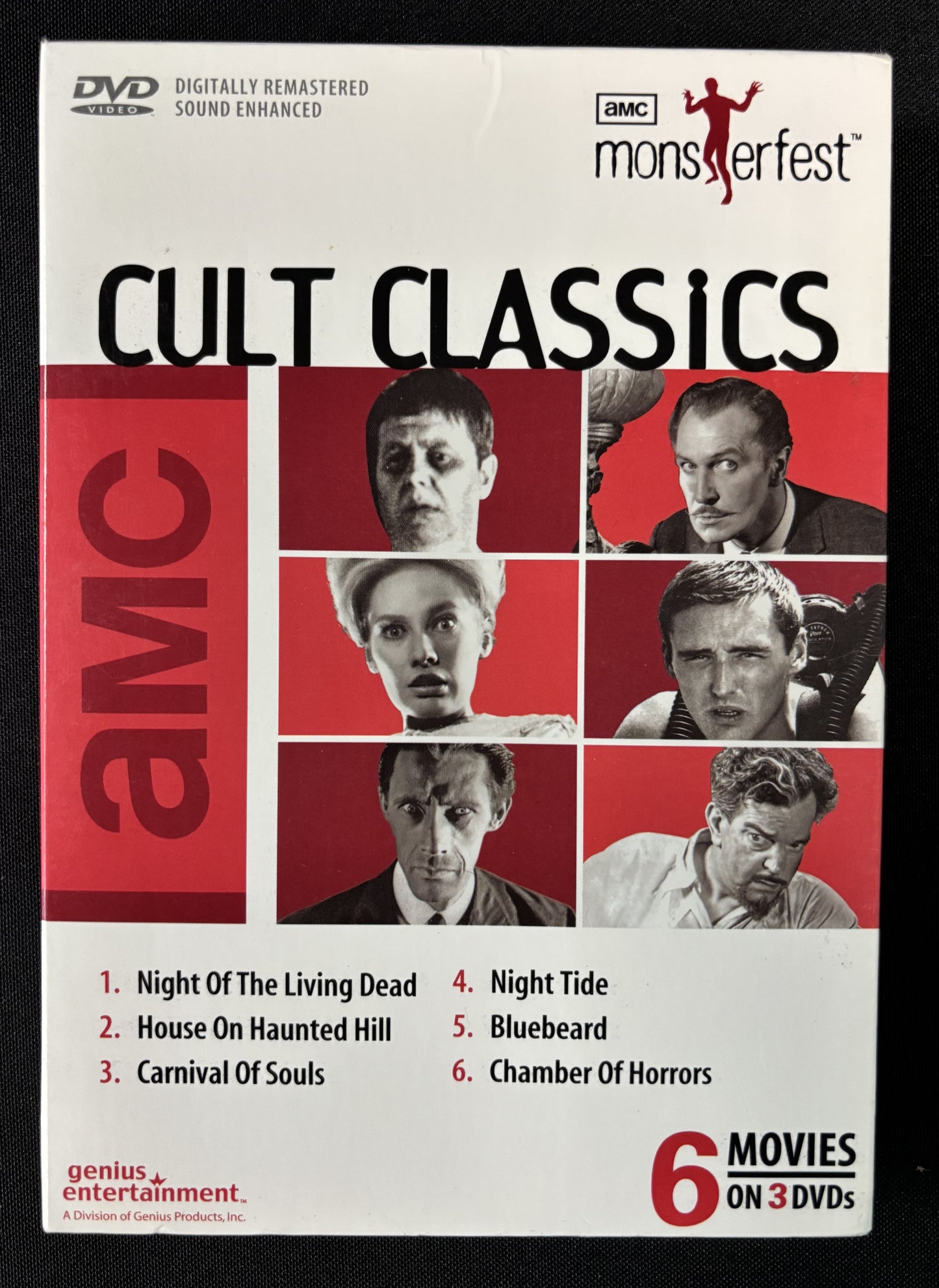 Cult Classics; AMC Monsterfest 6 Movies - DVD - used