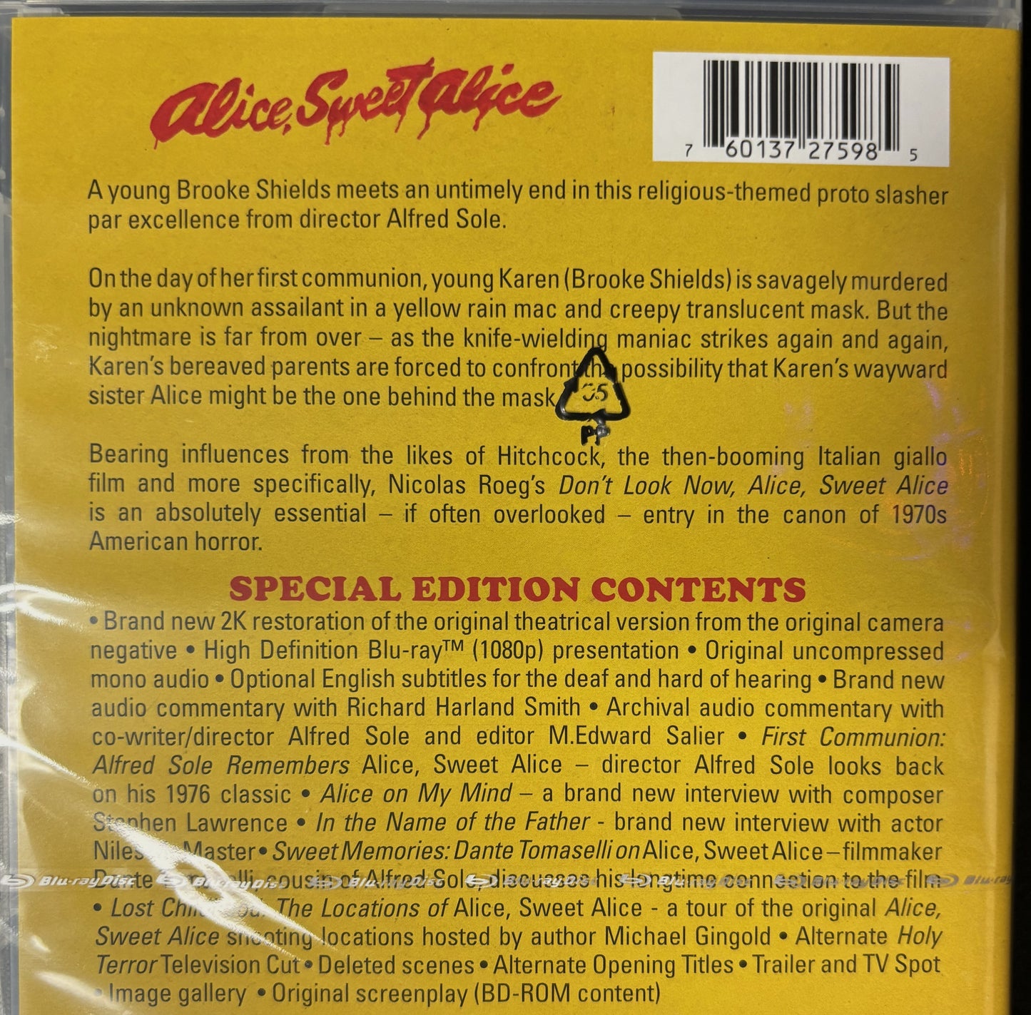 Alice, Sweet Alice (1976) - Blu-ray - new