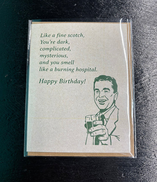 Scotch Smell - Birthday Card