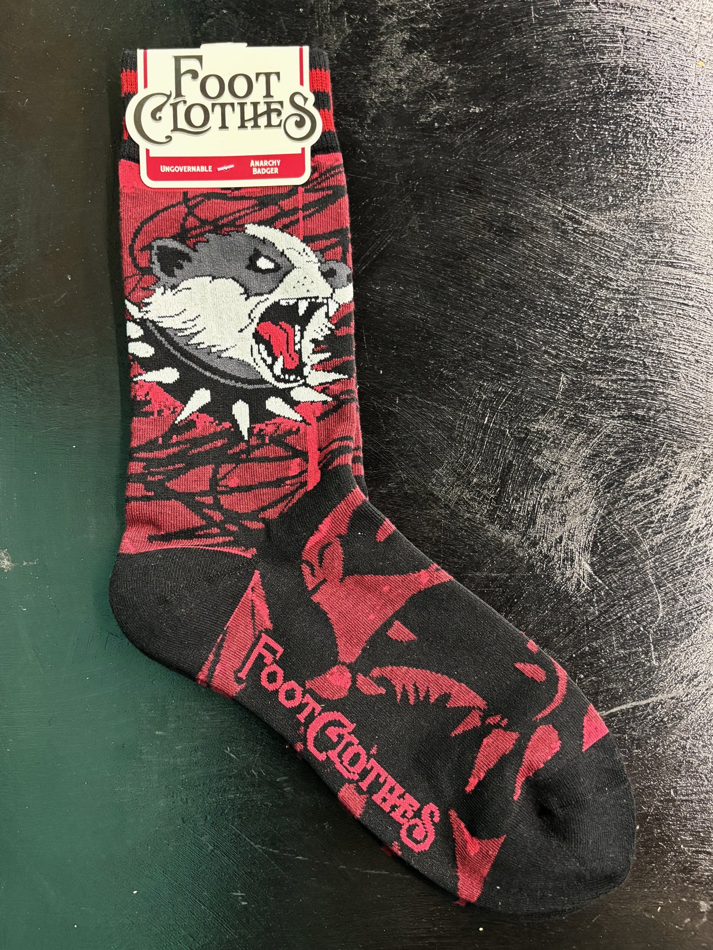 Anarchy Badger - crew socks