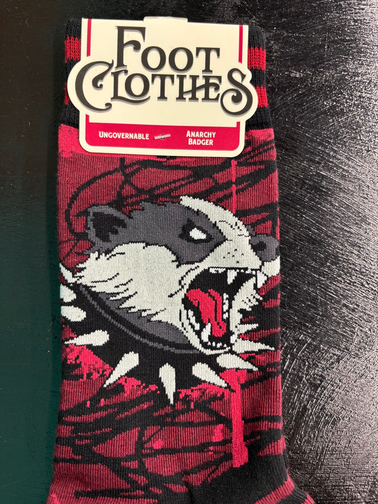Anarchy Badger - crew socks