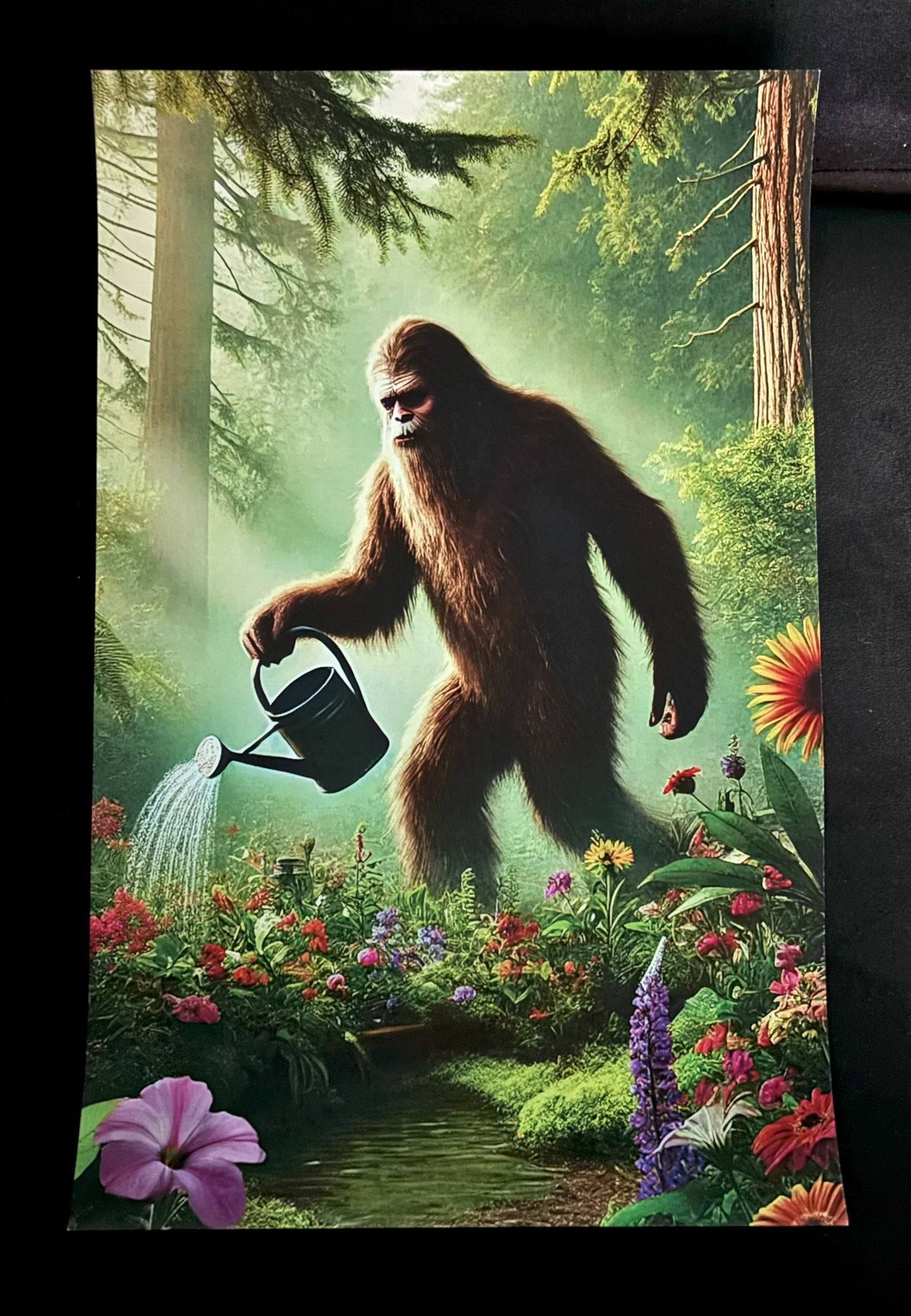 Bigfoot in the Garden - poster