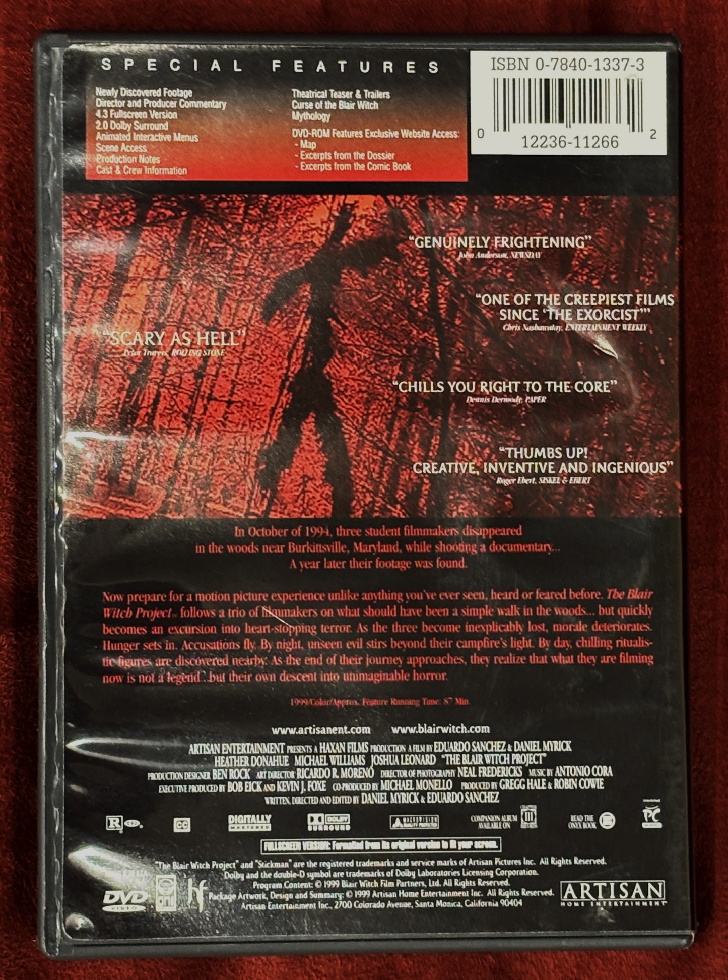 The Blair Witch Project (1999) - DVD - used