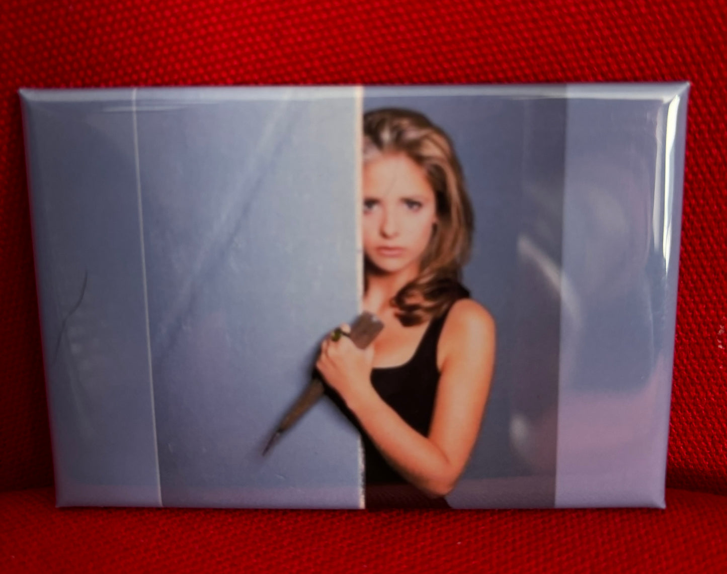Buffy with stake - magnet