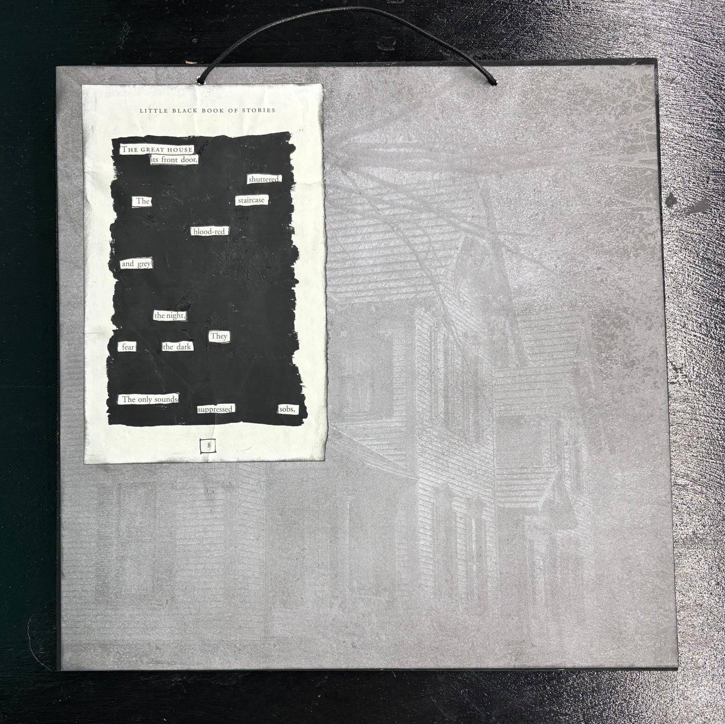 Black Out Poetry The Great House - Wall Art