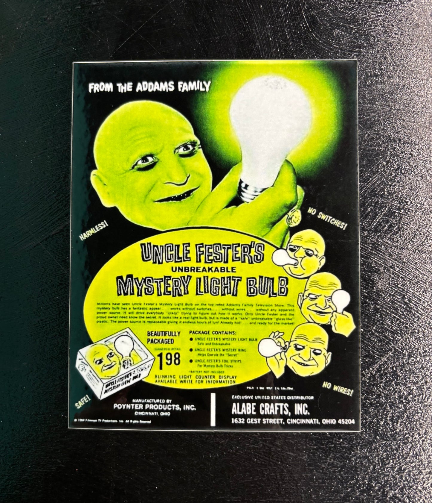 UncleFester’s Mystery Lightbulb - Bumper Sticker