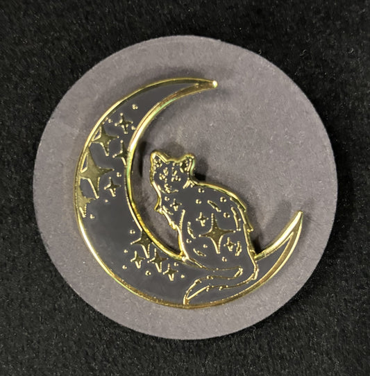 Cat on the Moon - pin