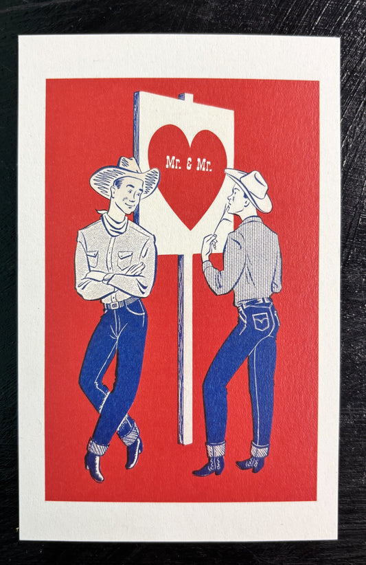 Cowboys - postcard