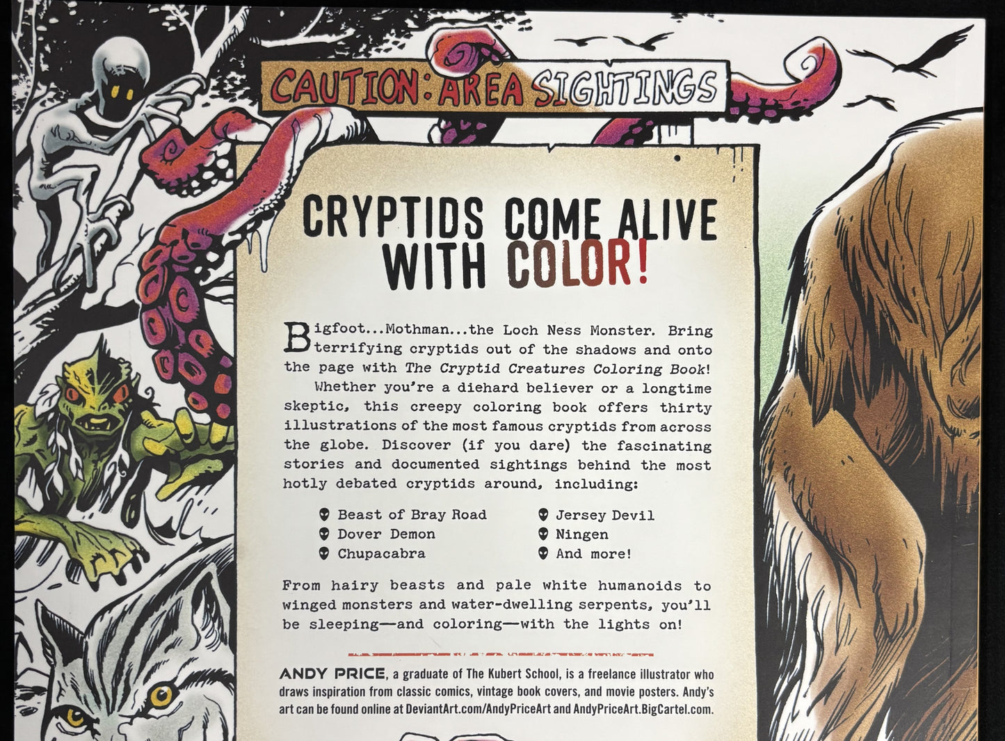 The Cryptid Creatures Coloring Book - coloring book