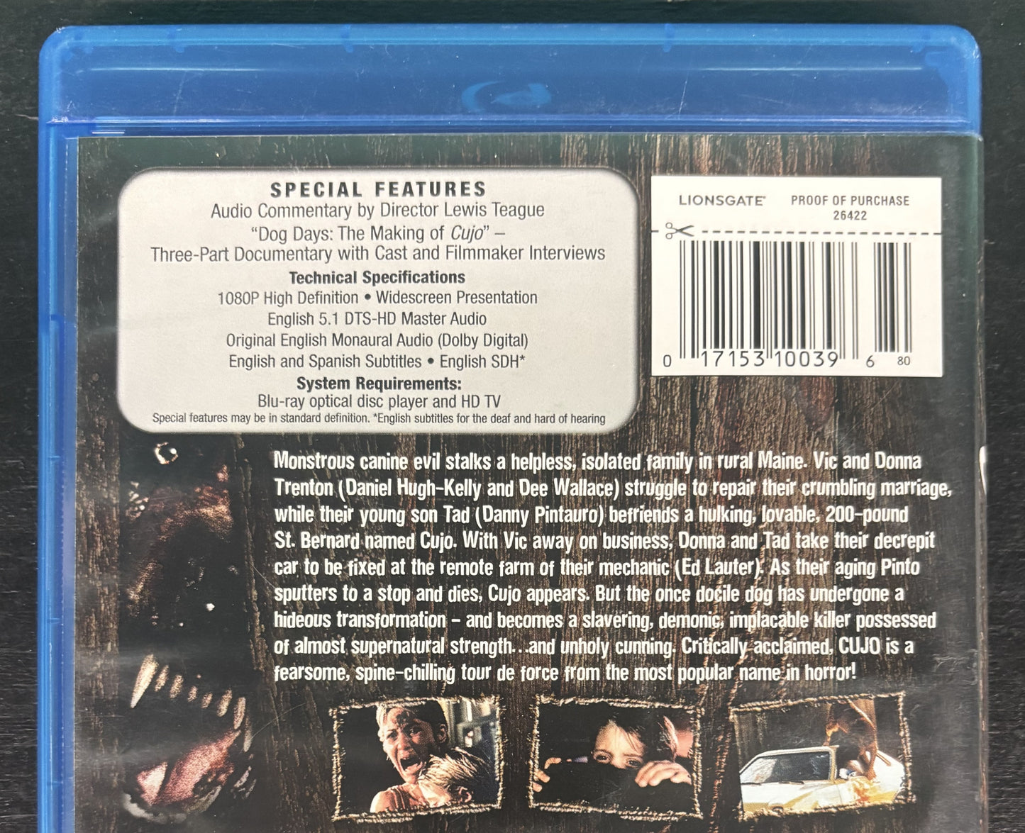 Cujo (1983) - Blu-ray - used