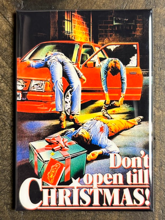 Don't Open Till Christmas, car - magnet