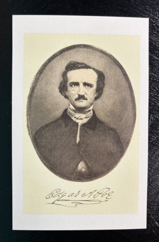 Edgar Allen Poe - postcard