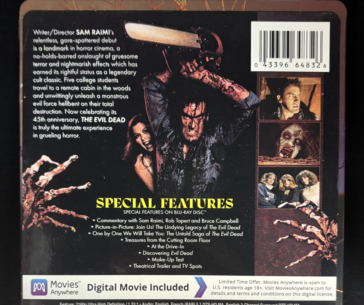 The Evil Dead (1981) - 4K & Blu-ray Steelbook - new
