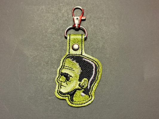 Stitched Vinyl Sparkle Frankenstein- Green