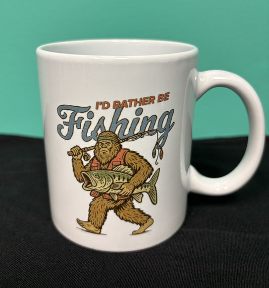 I'd Rather be Fishing - mug