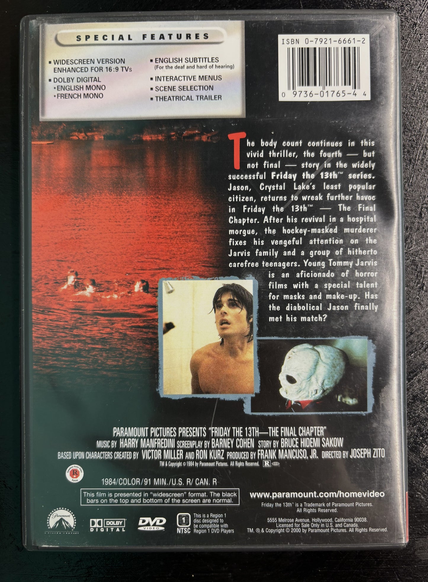 Friday the 13th The Final Chapter (1984) - DVD - used