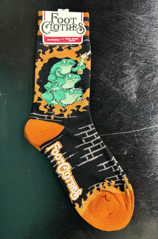 Frogs Against Facism - crew socks