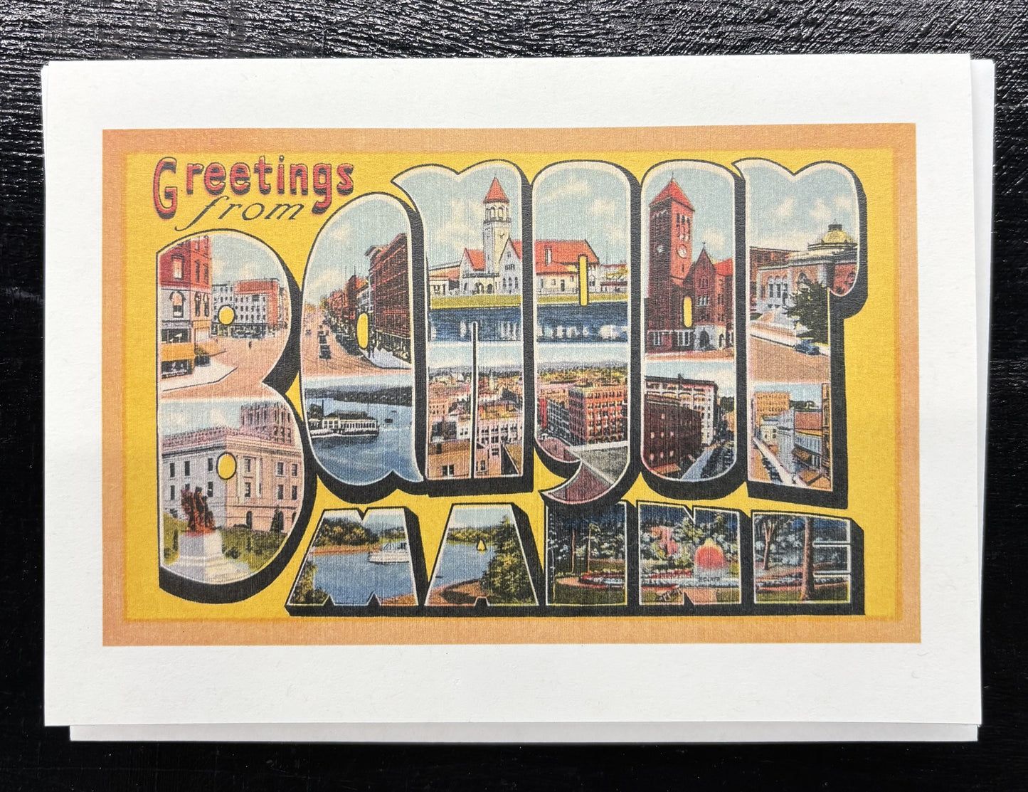 Greetings from Bangor, Maine - greeting card