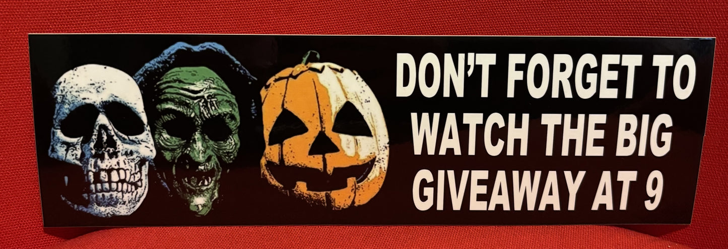 Halloween 3 - bumper sticker