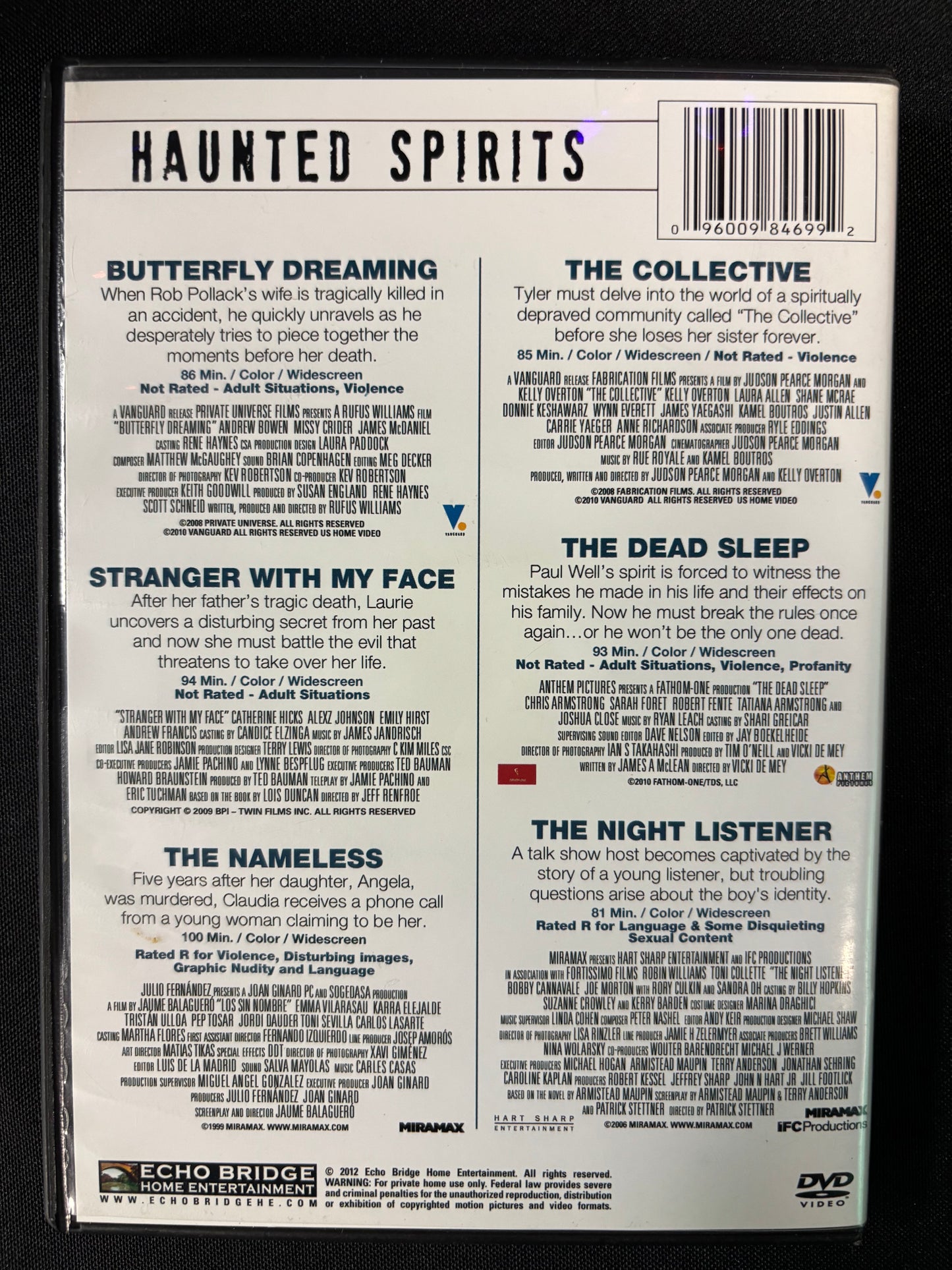 6 Movie Collection; Haunted Spirits - DVD - used