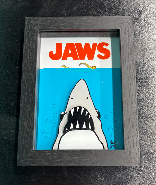 Jaws - Shadowbox Art