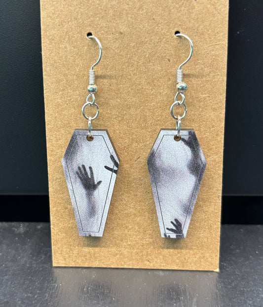 Ghostly Apparitions Coffins - Earrings