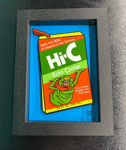 Ecto Cooler - shadowbox art