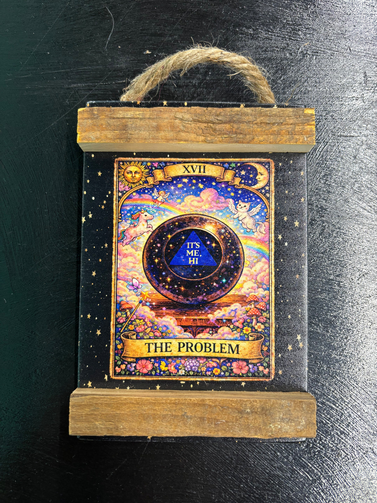 The Problem Tarot - Wood Sign