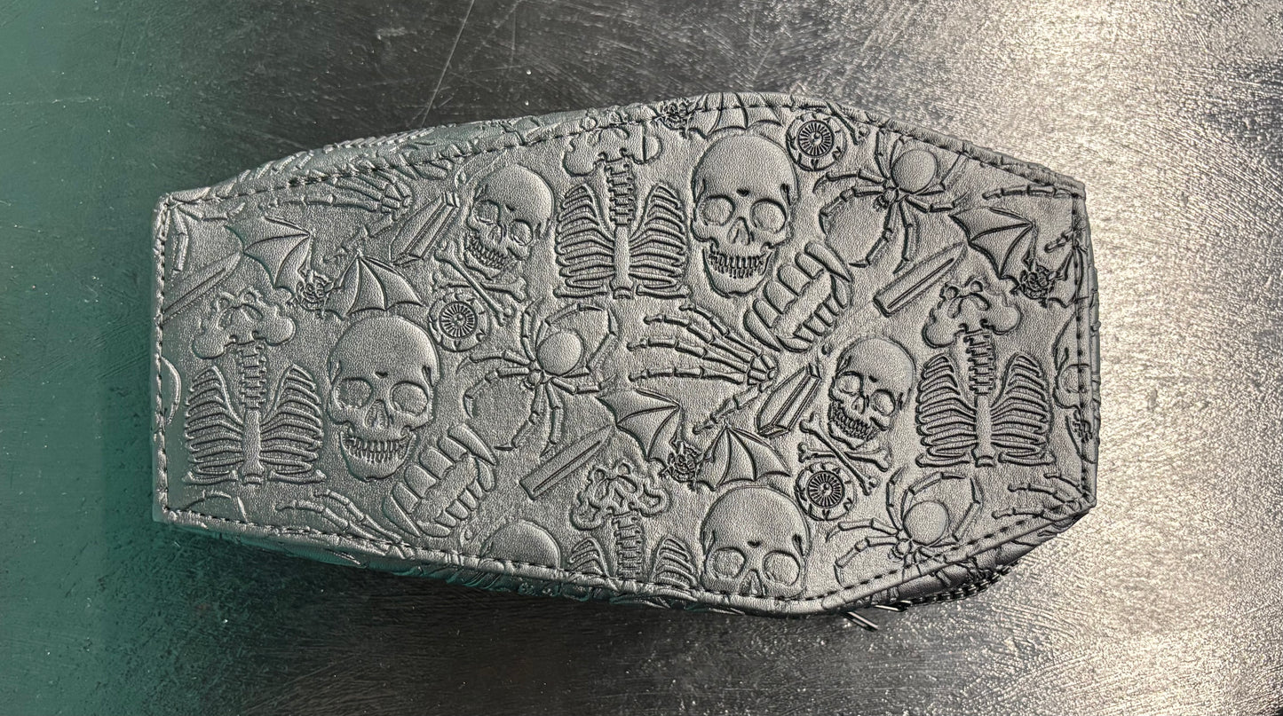 Coffin Embossed Spooky - Hip Pouch/ Crossbody Bag