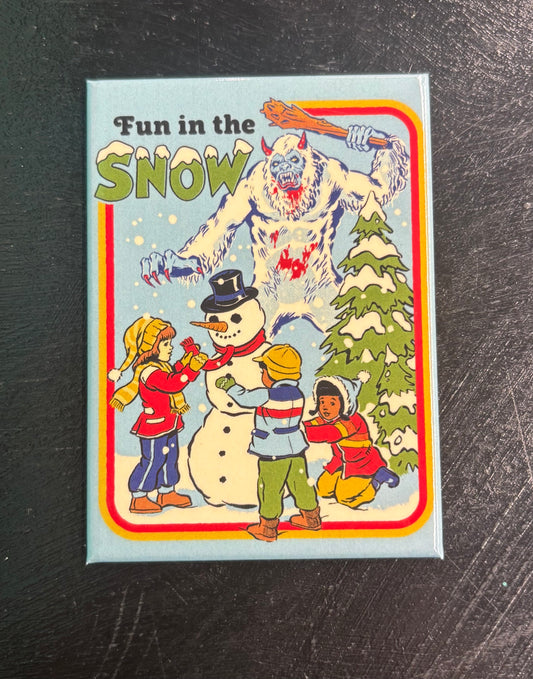Fun in the Snow - Magnet