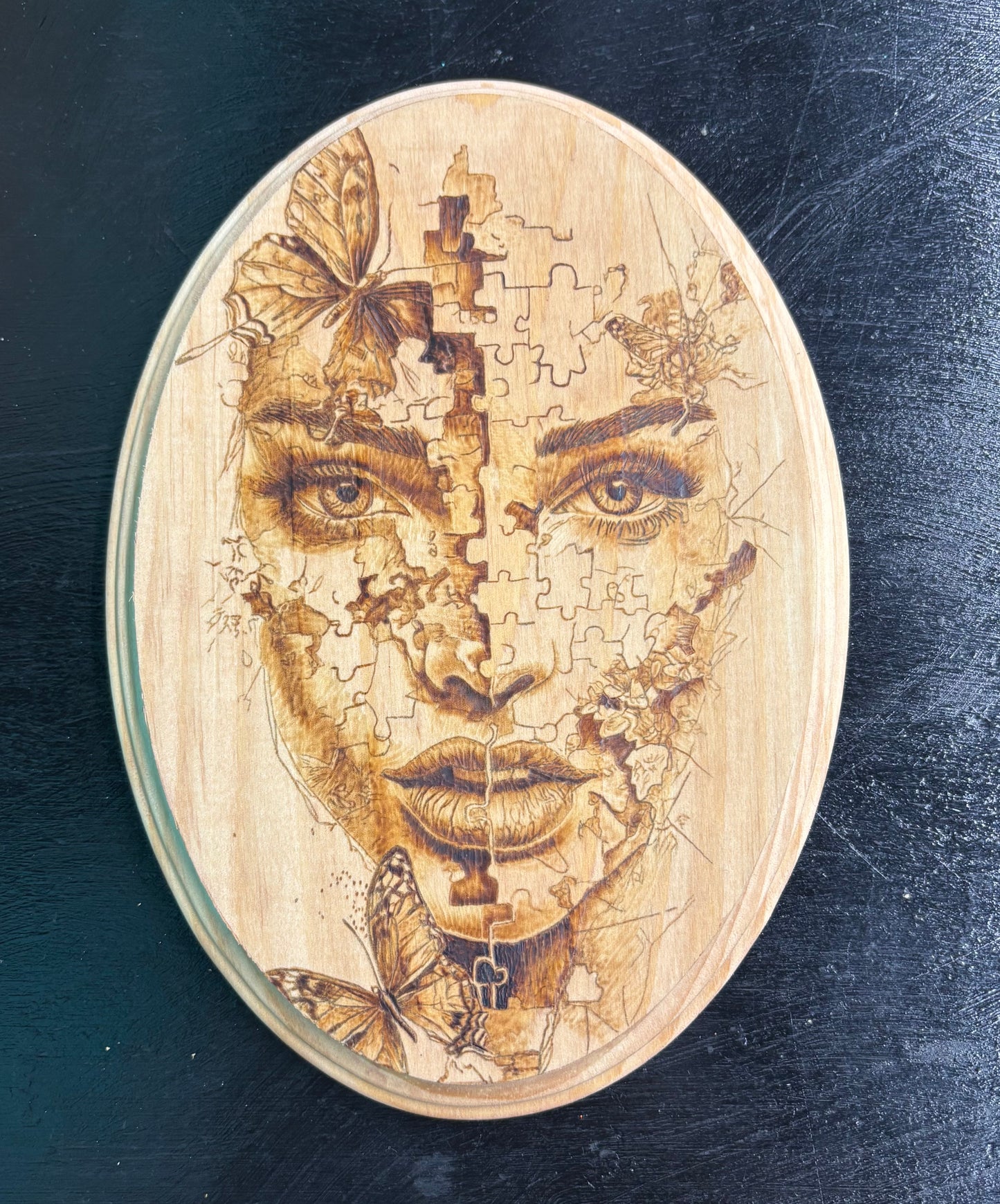 Puzzle Face - Wood Art
