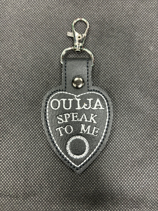 Stitched Ouija Planchette- Keychain