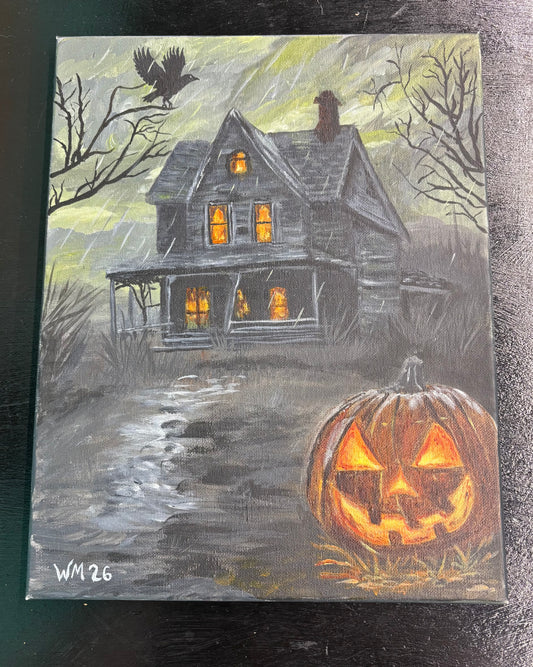 Halloween House - Original Painting