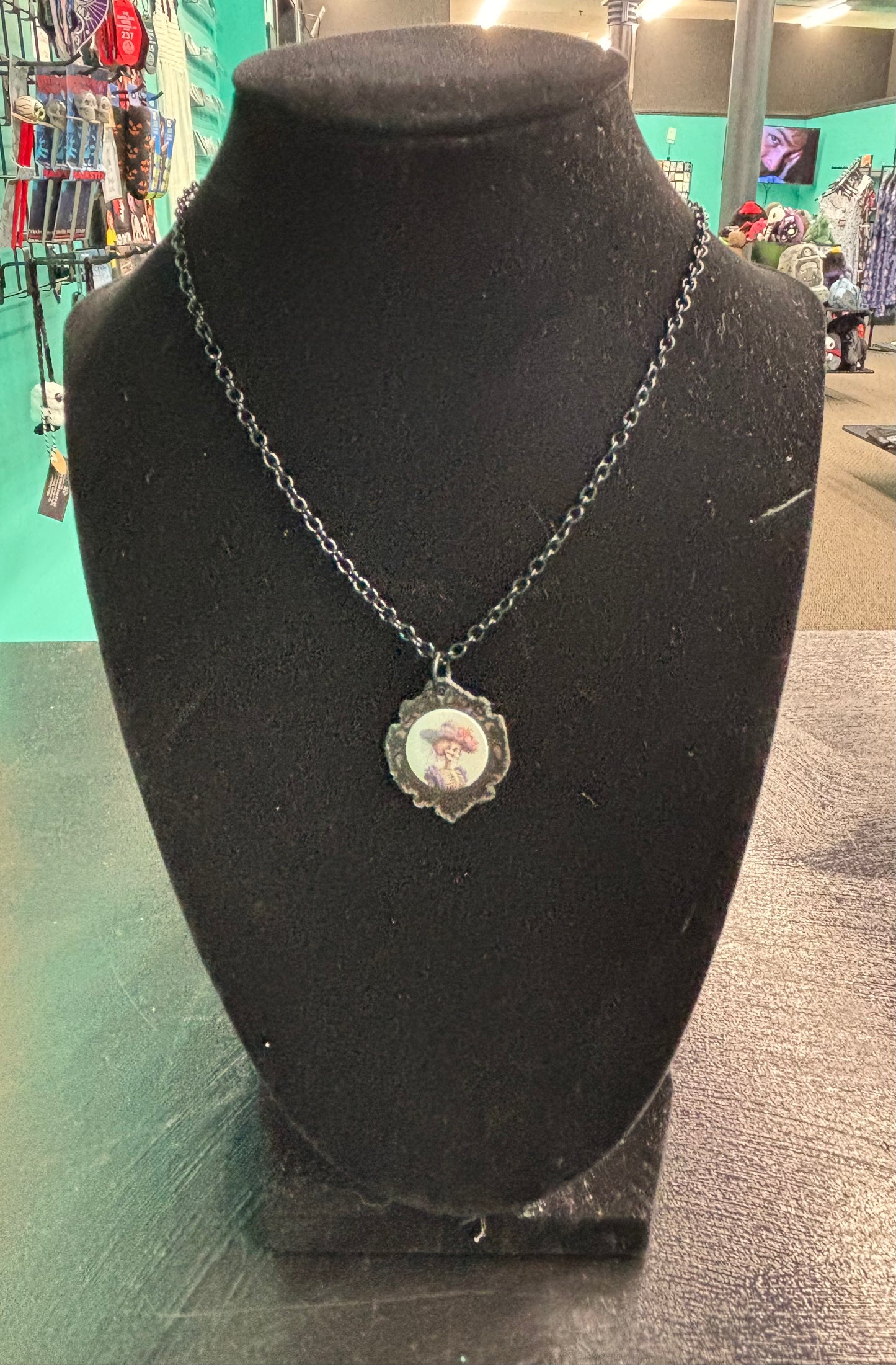 Old Fashioned Skeleton Portrait - Necklace
