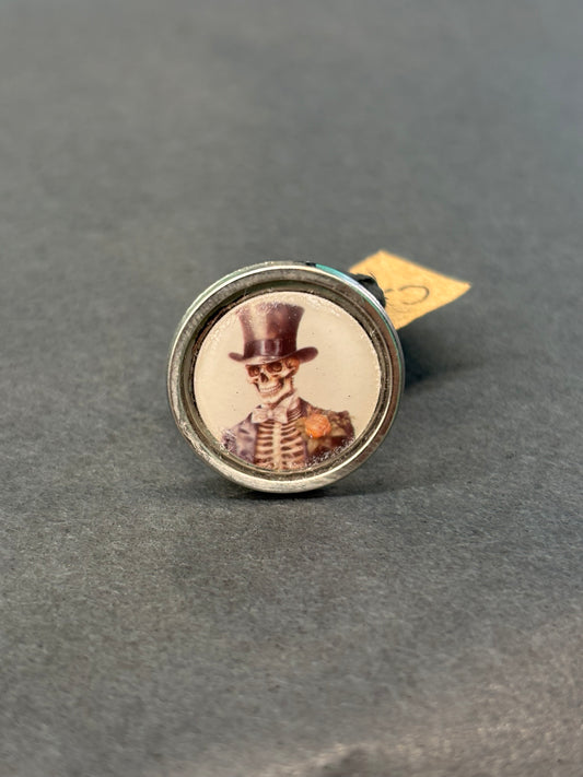 Antique Skeleton Portrait - Ring